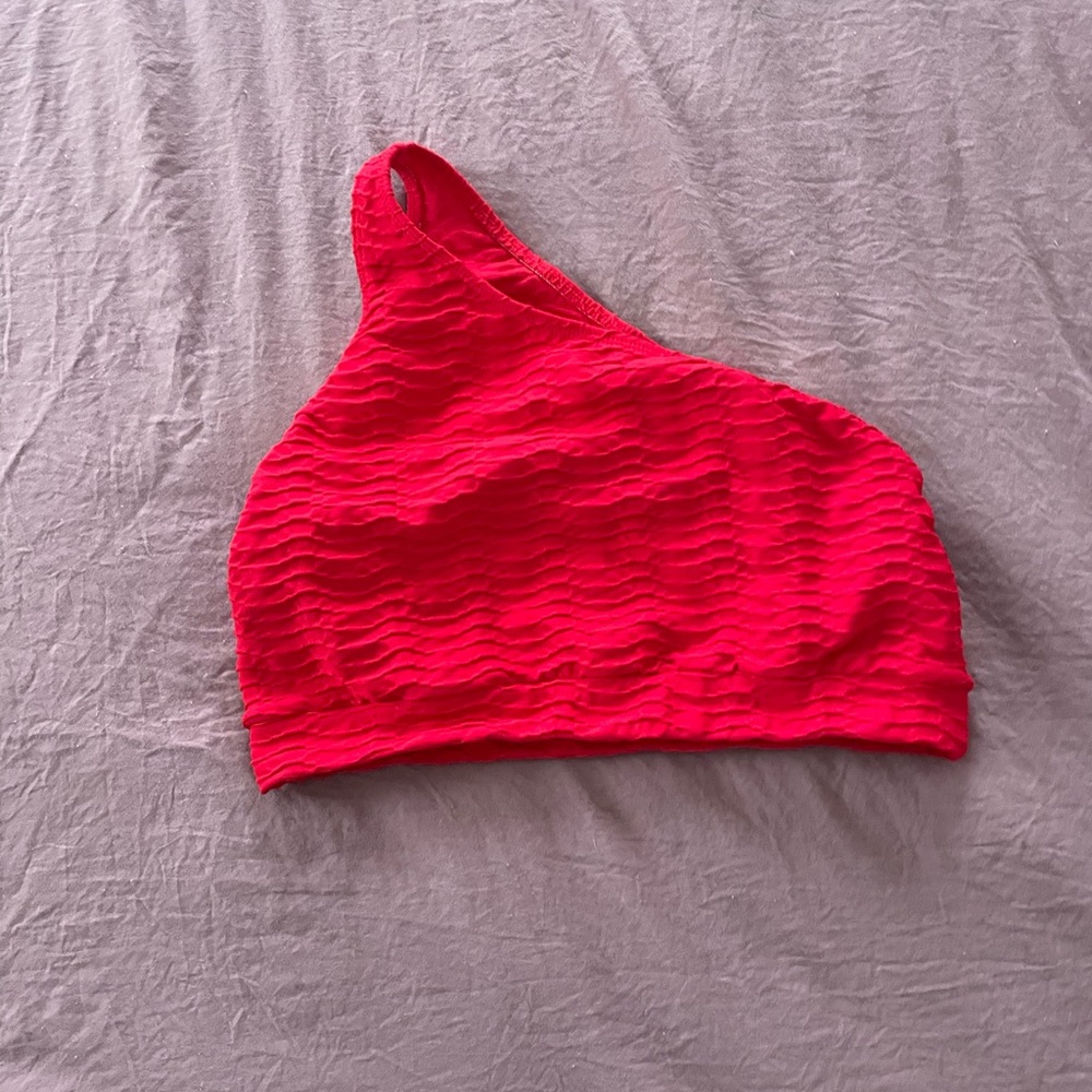 Red Booty By Brabants one shoulder sports bra, never worn.